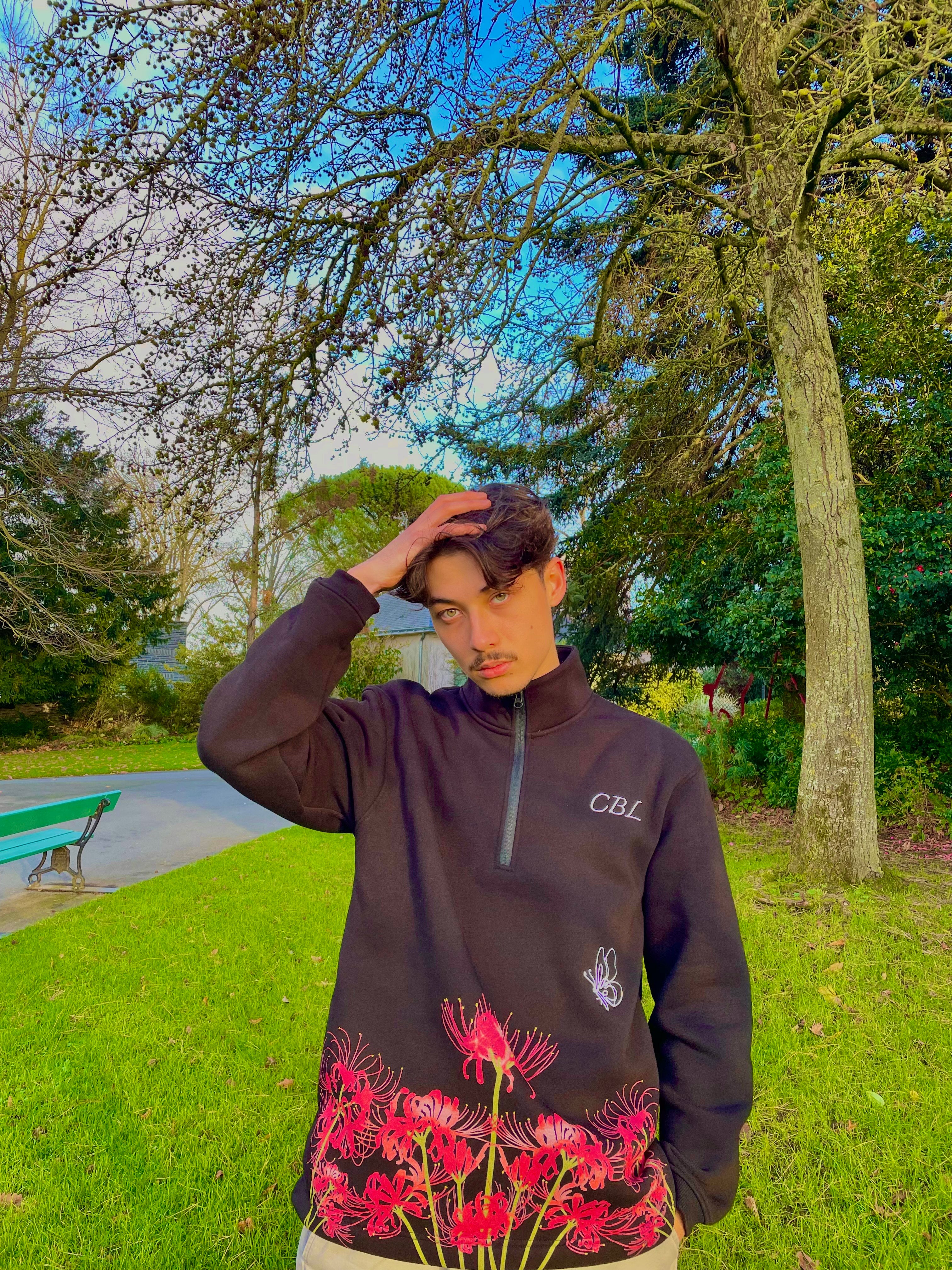 Half Zip "HIGANBANA"