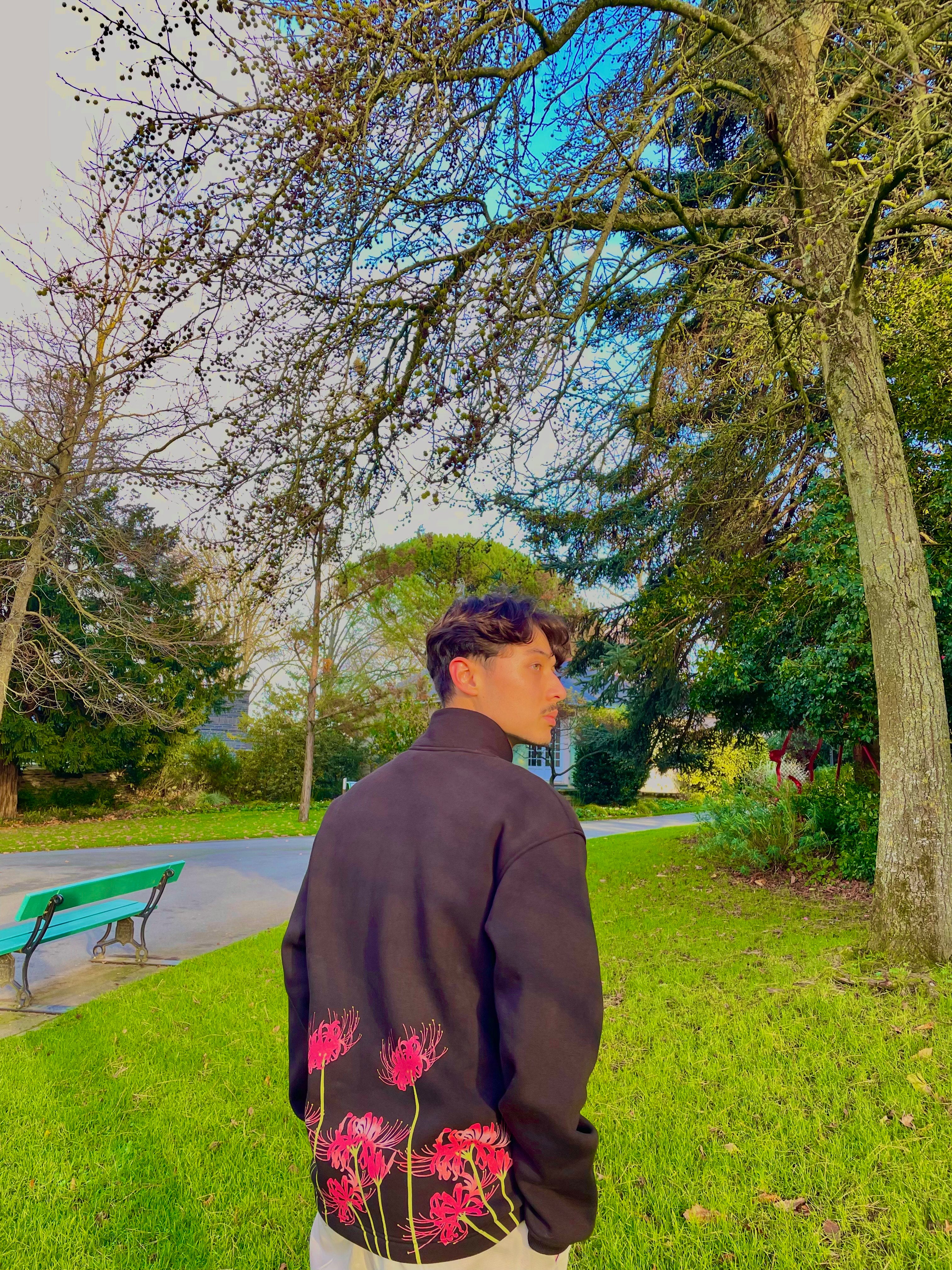 Half Zip "HIGANBANA"